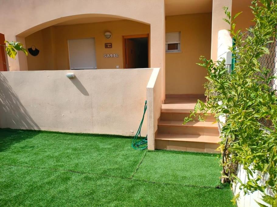 Апартаменти Bajo Con Jardin A Pie De Playa Y Piscina Comunitaria Con Jacuzzi Playas de Vera Екстер'єр фото
