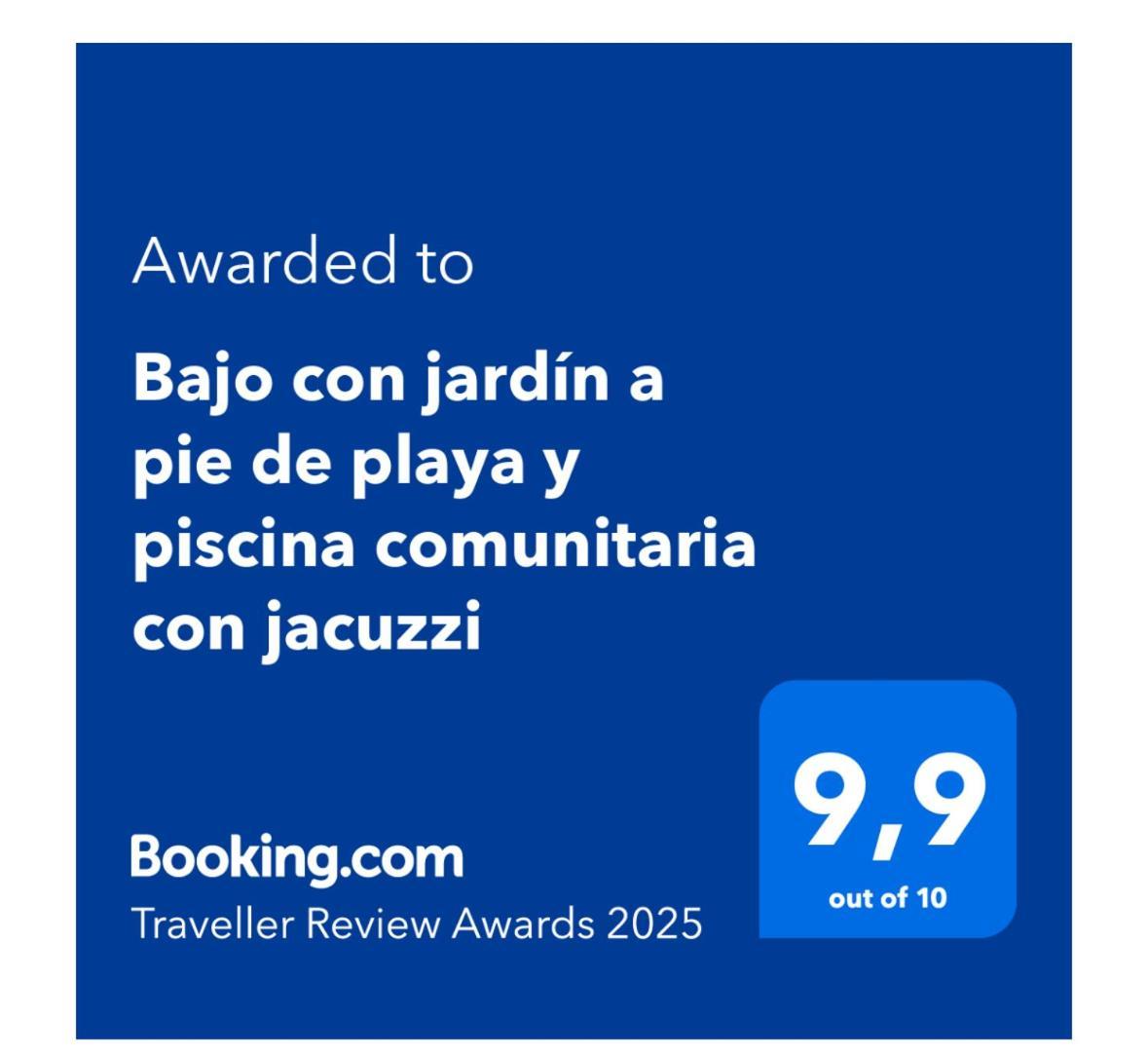 Апартаменти Bajo Con Jardin A Pie De Playa Y Piscina Comunitaria Con Jacuzzi Playas de Vera Екстер'єр фото